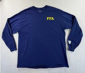 FFA Unisex XL Blue 2020 Graphic Long Sleeve T Shirt Agriculture Future Farmers